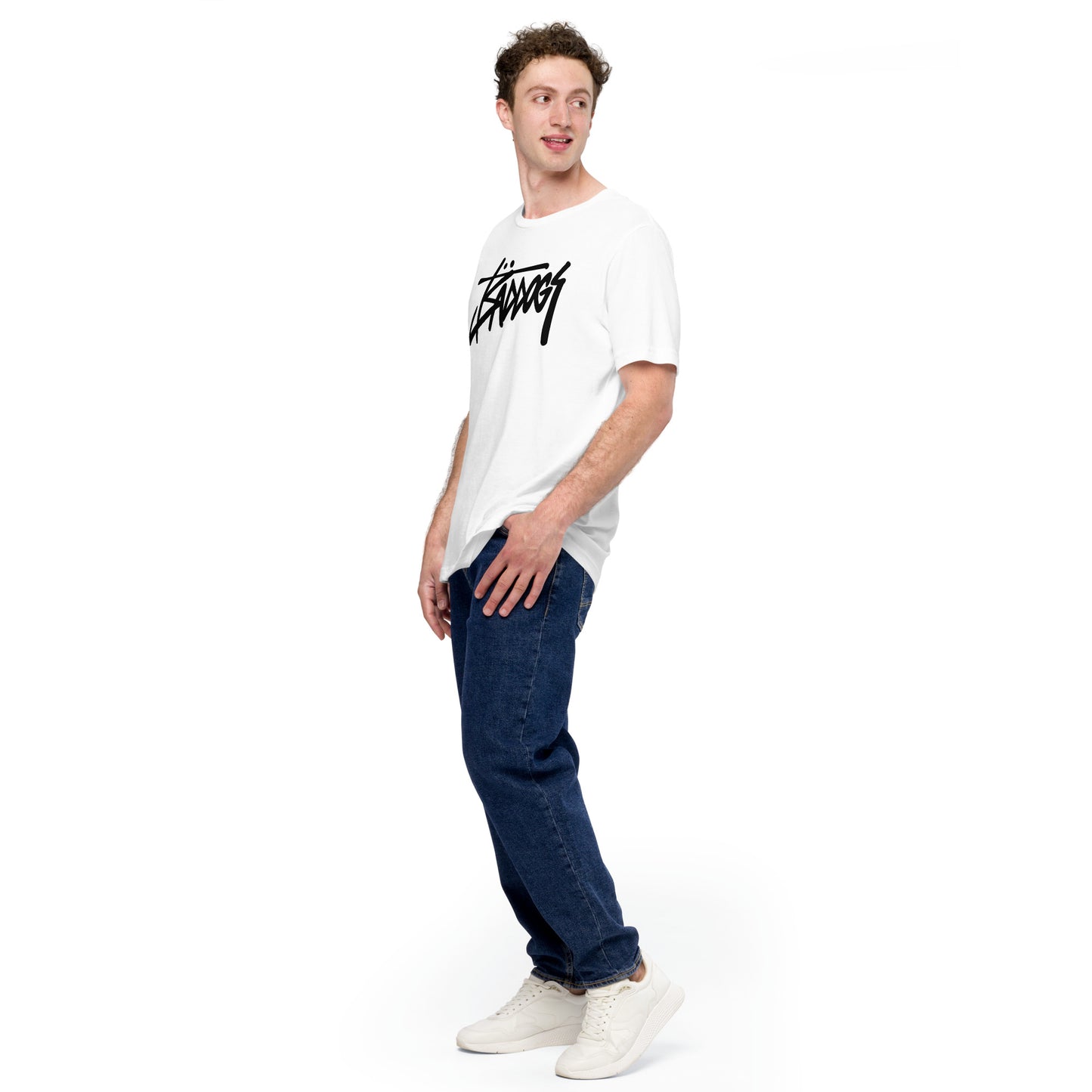 Bad Dogs Streetlogo T-Shirt (White)