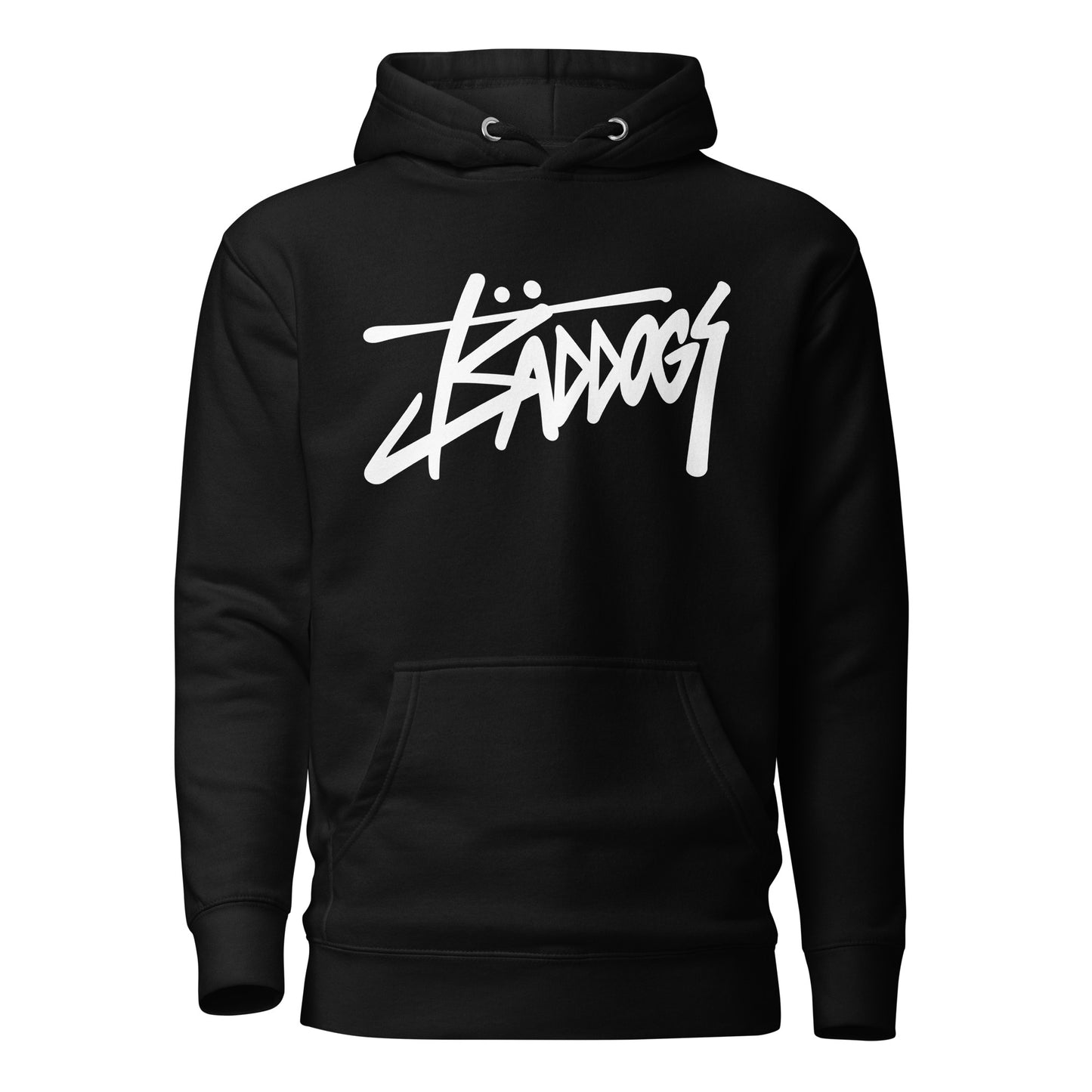 Bad Dogs Street Hoodie (Black- Light logo)