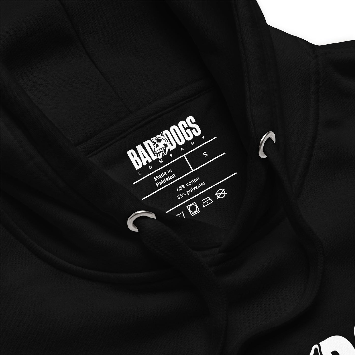 Bad Dogs Basic Hoodie (Black- Light logo)