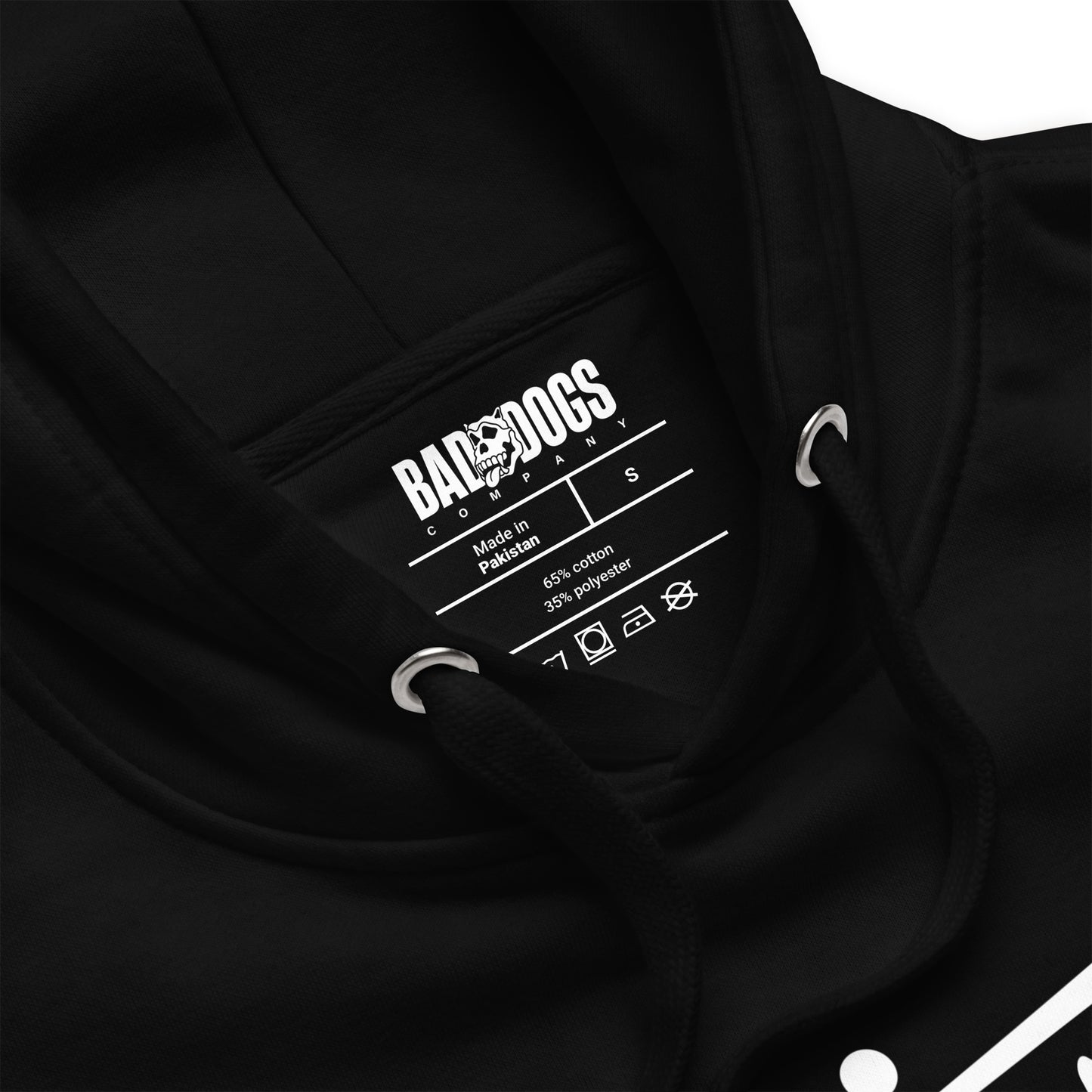 Bad Dogs Street Hoodie (Black- Light logo)