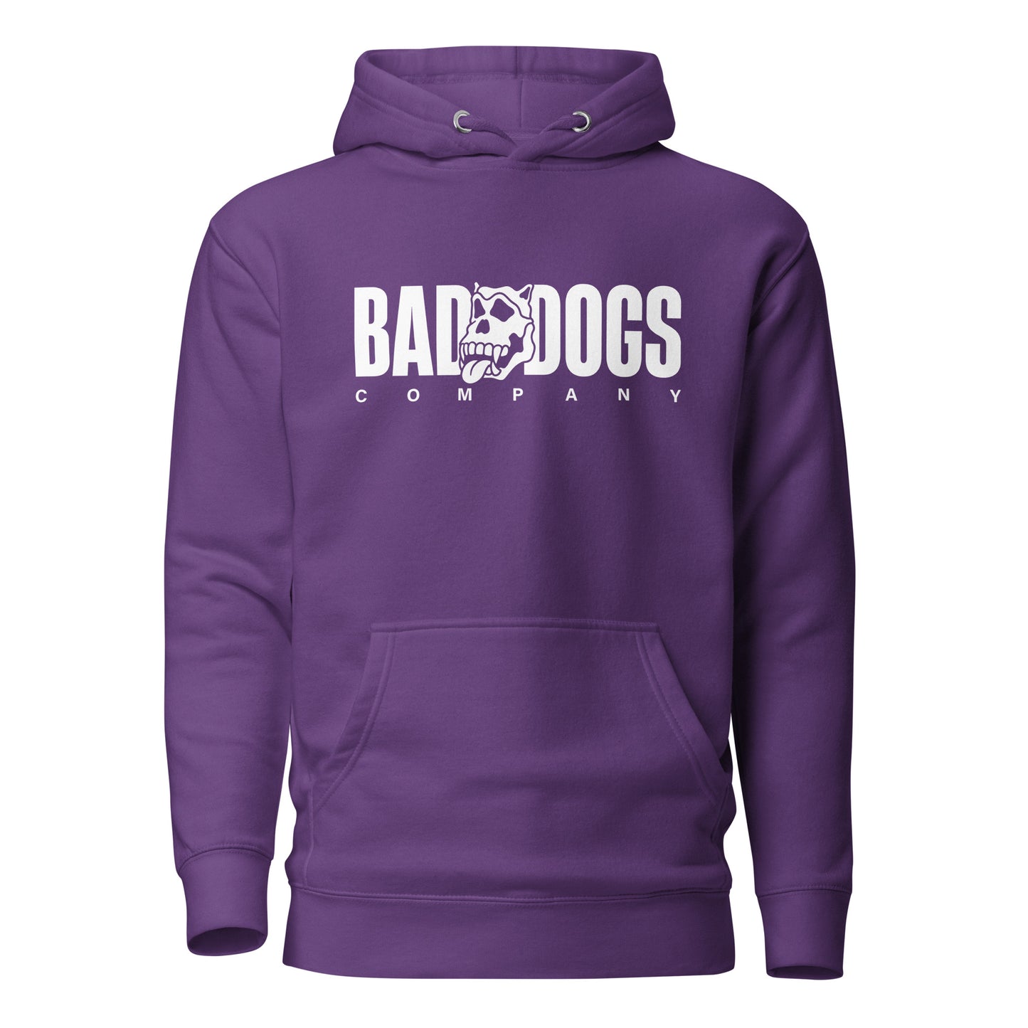 Bad Dogs Basic Hoodie (Purple- Light logo)
