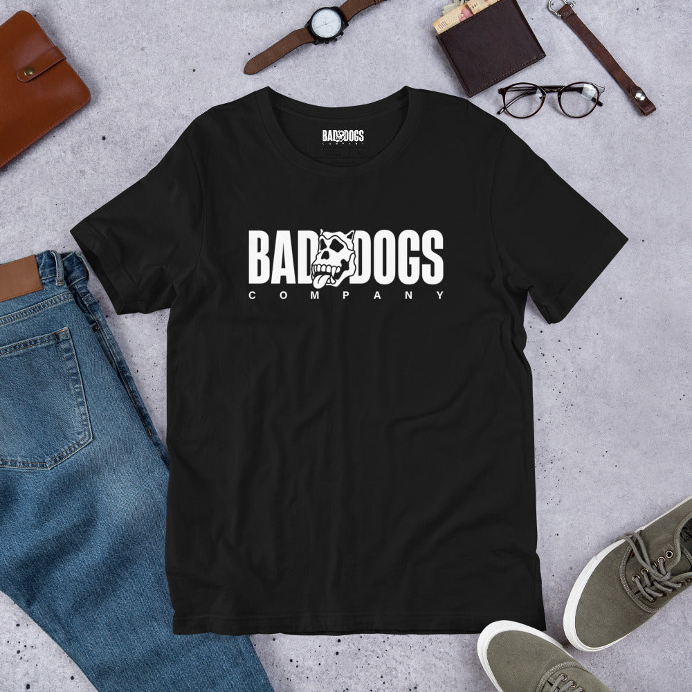 Bad Dogs Basic T-Shirt (Black-Light logo)