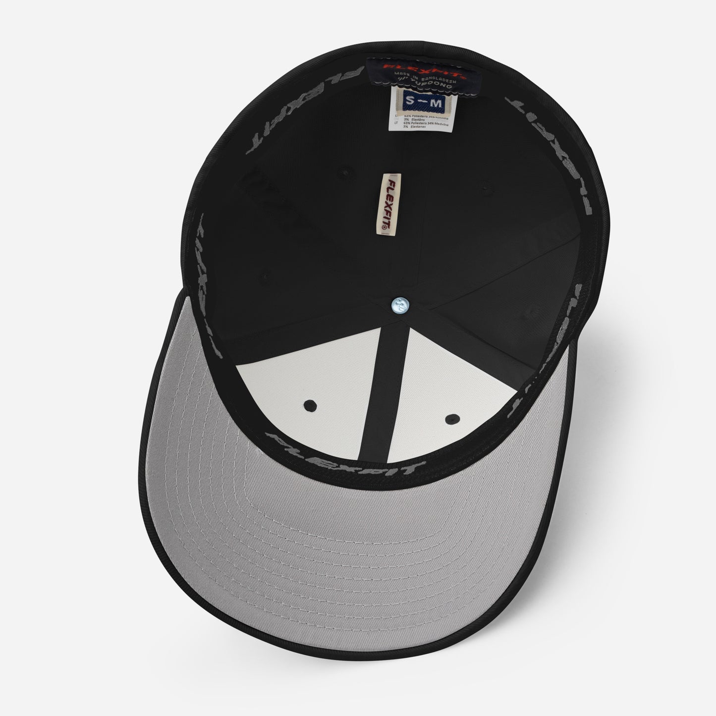 Bad Dogs FlexFit Baseball Cap (Black - White/Yellow logo)