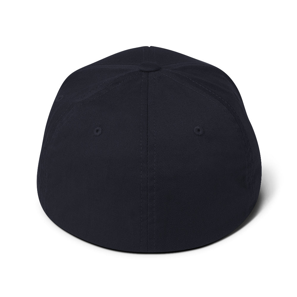 Bad Dogs FlexFit Baseball Cap (Black - Dark Circle logo)