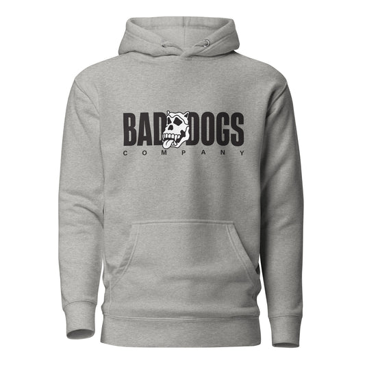 Bad Dogs Basic Hoodie (Light Grey -Dark logo)