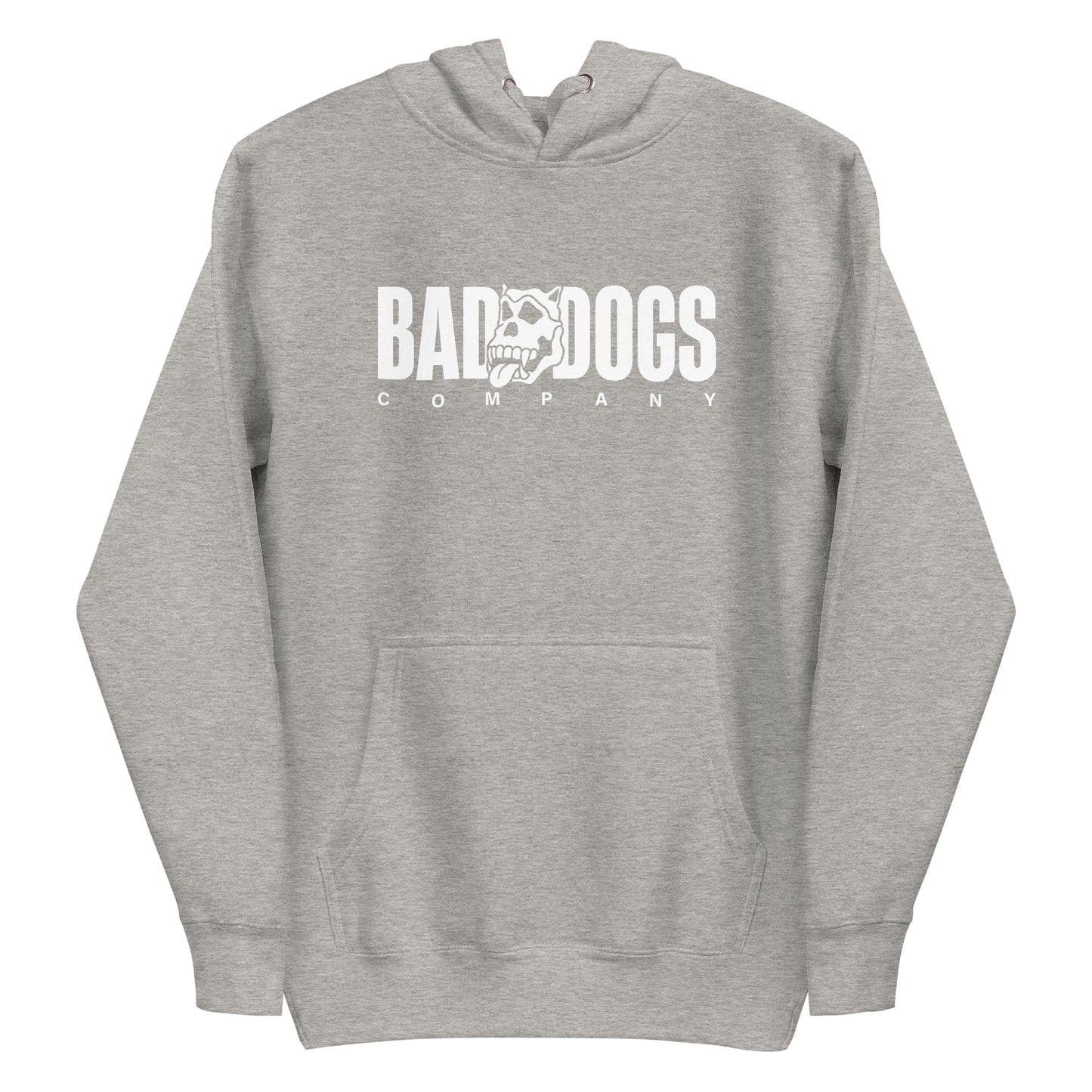 Bad Dogs Basic Hoodie (Light Grey- Light logo)