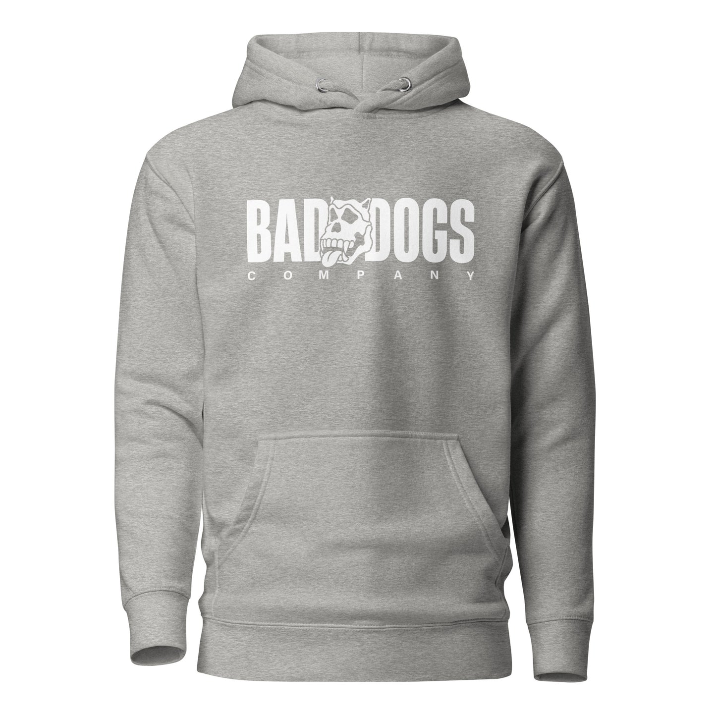 Bad Dogs Basic Hoodie (Light Grey- Light logo)