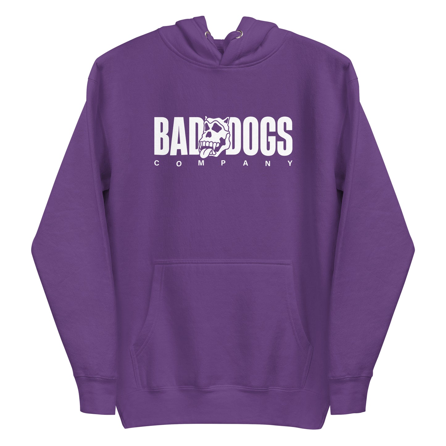 Bad Dogs Basic Hoodie (Purple- Light logo)