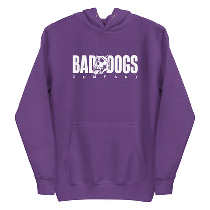 Bad Dogs Basic Hoodie (Purple- Light logo)
