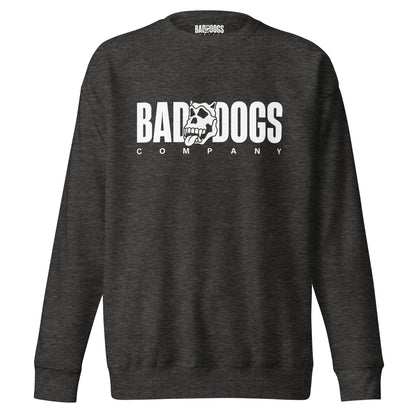 Bad Dogs Basic Sweatshirt (Dark Grey -Light logo)
