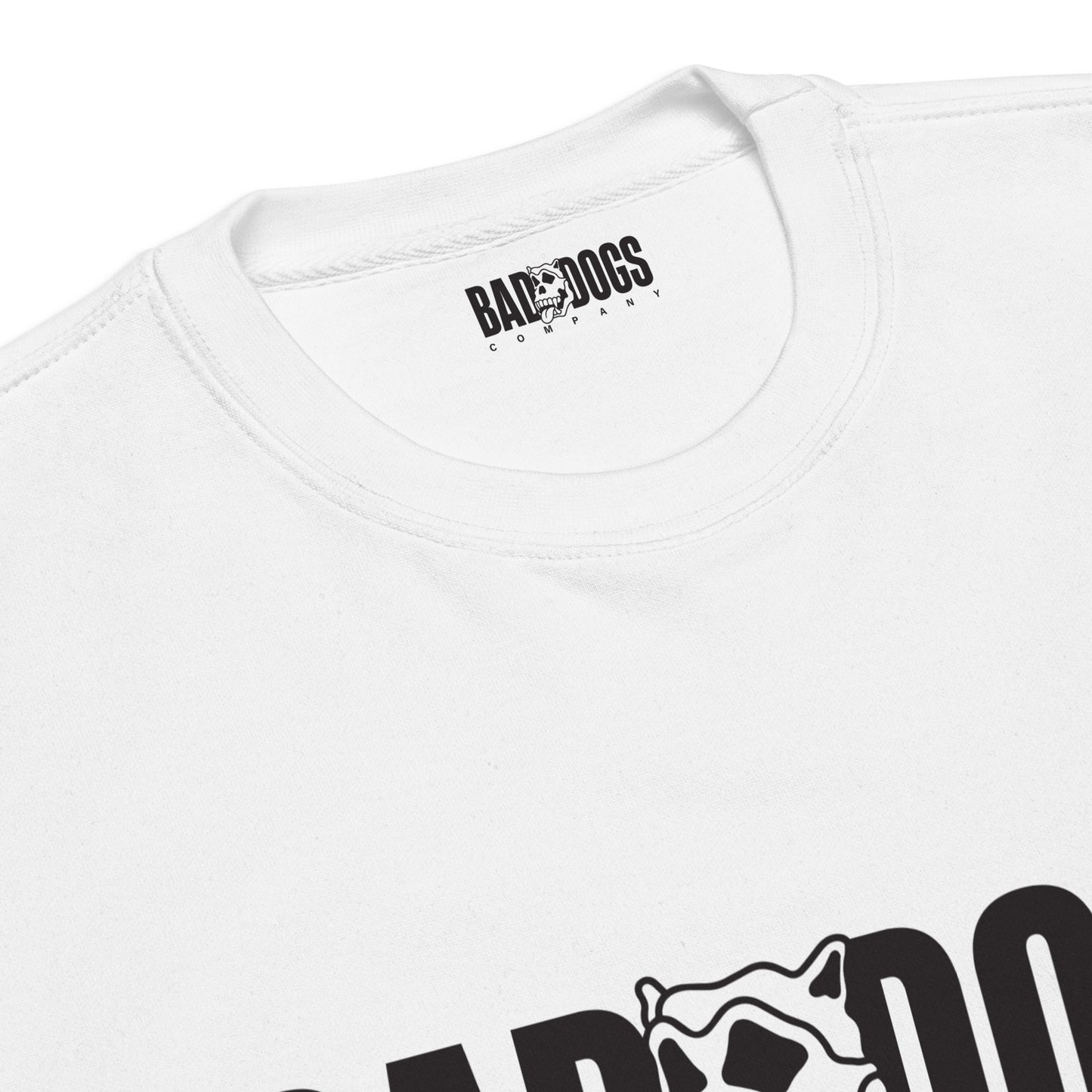 Bad Dogs Basic Sweatshirt (White -Dark logo)