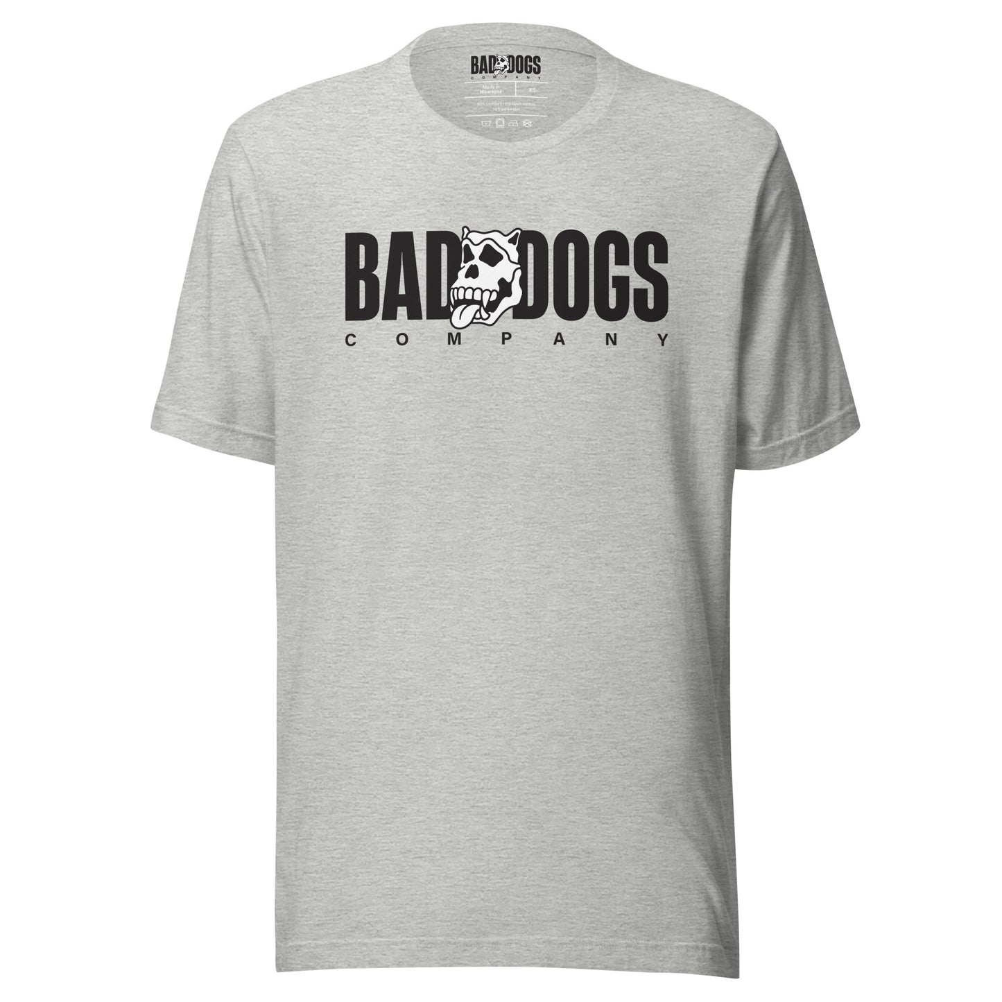 Bad Dogs Basic T-Shirt (Light Grey- Dark logo)
