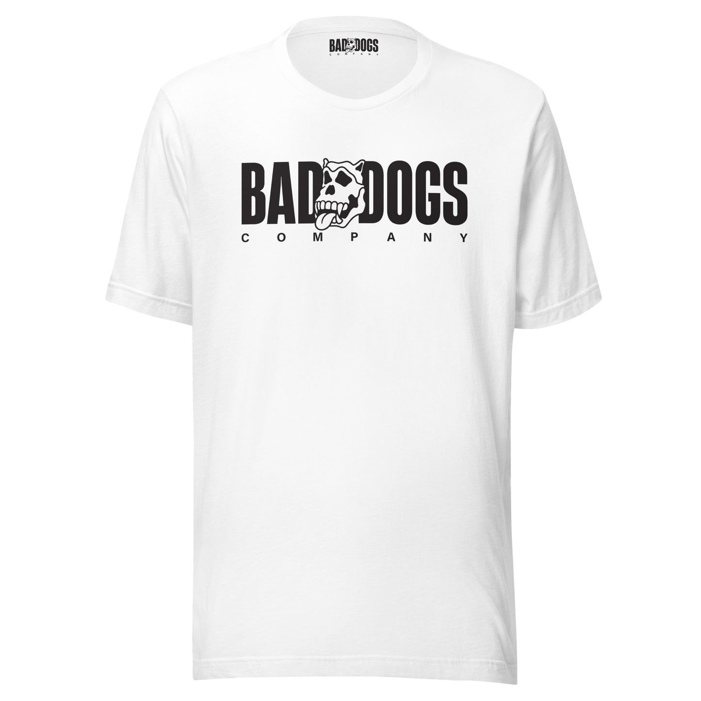 Bad Dogs Basic T-Shirt (White-Dark logo)